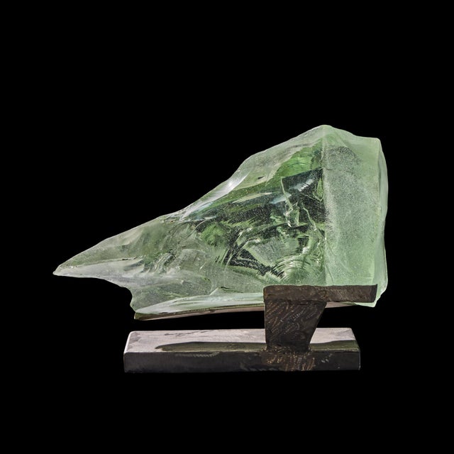 Abstract Suzanne Pascal Slag Glass Horse Sculpture For Sale - Image 3 of 9