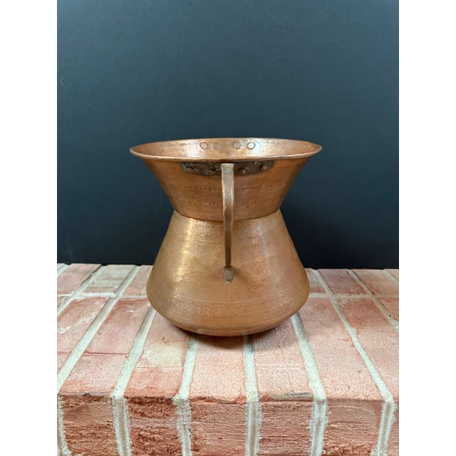 Antique Italian Copper ‘Conca’ Amphora Style Water Vessel / Vase For Sale - Image 10 of 12