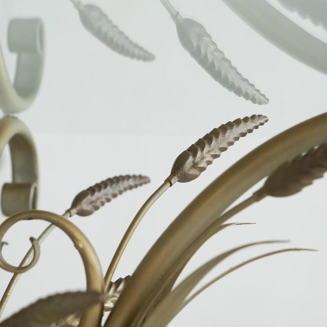 Mid-Century Sheaf of Wheat Coffee with Glass Top from Coco Chanel, 1940s For Sale - Image 6 of 10