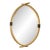 1970's Faux "Elephant Tusk" and Brass Mirror by Chapman For Sale