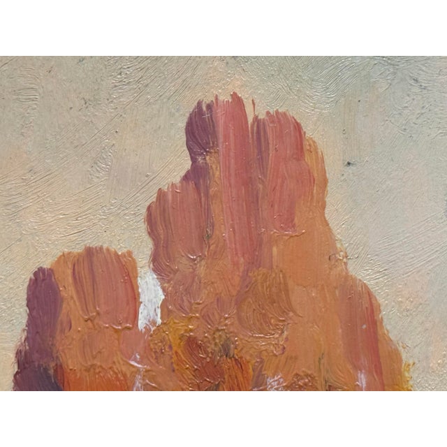 Mountain Landscape Oil Painting, Vintage For Sale In San Francisco - Image 6 of 12