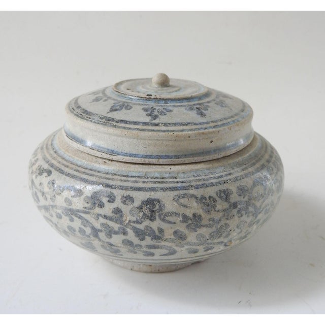 Antique 16th Century Asian Painted Covered Jar For Sale In Seattle - Image 6 of 6