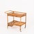 Vintage Italian Rattan and Wicker Serving Bar Cart by Franco Albini, Italy, 1960s For Sale - Image 3 of 15