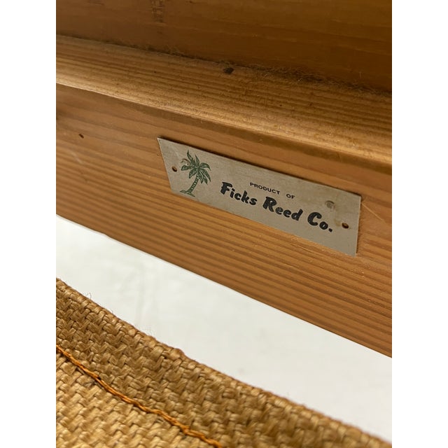 Mid-Century Modern Mid-Century Modern Ficks Reed Blonde Hardwood Lounge Chair With Ochre Textured Upholstery For Sale - Image 3 of 12