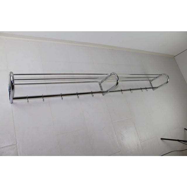 Vintage Bauhaus Style Chrome Coat & Hat Rack, 1940s For Sale - Image 9 of 18