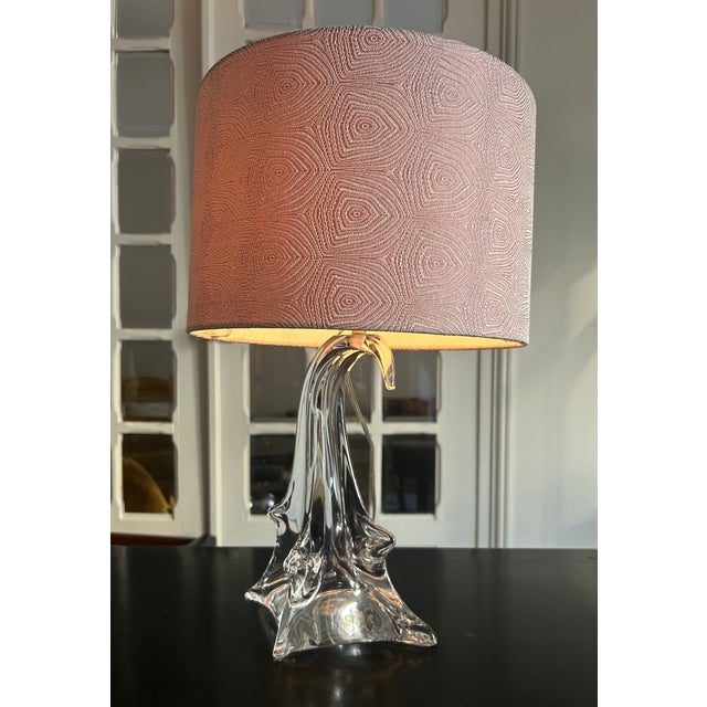 Vintage Crystal Table Lamp, 1950s For Sale - Image 4 of 14
