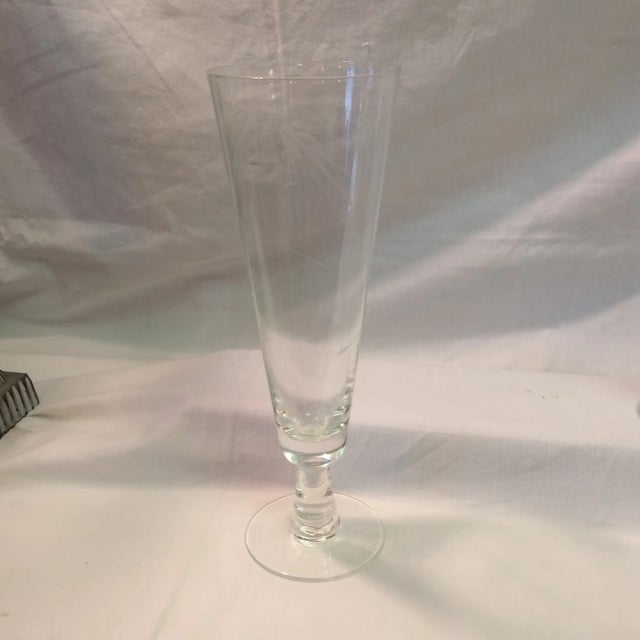 1960s Noritaki Sasaki Wheat Pilsners or Champagne Glasses - Set of 5 For Sale - Image 5 of 5