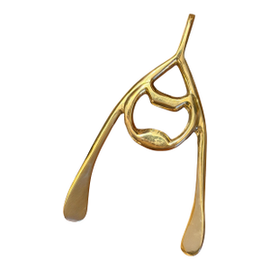 English Brass Wishbone Bottle Opener
