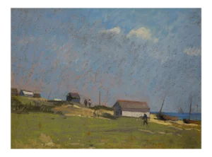 Edward Chappel, Baraques, Pastel, 1910