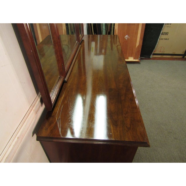 Stickley Solid Cherry Dresser With Mirror For Sale - Image 6 of 12