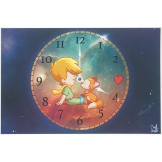 Antoine De Saint-Exupery, L'horloge du Petit Prince, Lithograph For Sale