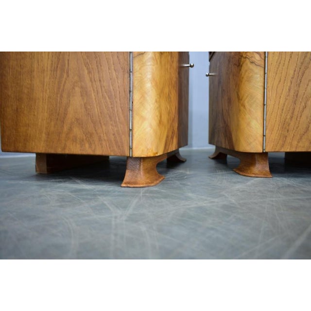 Art Deco Bedside Tables, Czechoslovakia, 1939, Set of 2 For Sale - Image 13 of 18