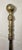 Antique 18th Century Wrought Iron Turned Brass English Fireplace Shovel Tool 16 For Sale - Image 4 of 11