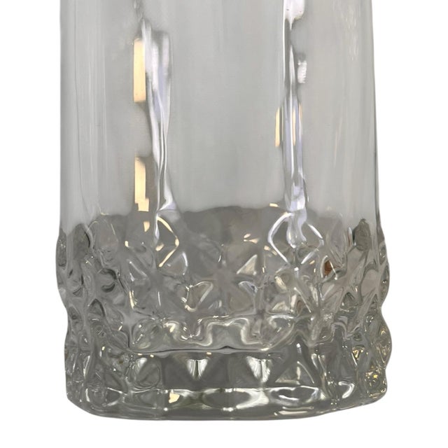 Vintage Crystal Tumbler Glasses Mid Century Hollywood Regency Glam - Set of 5 For Sale - Image 4 of 6