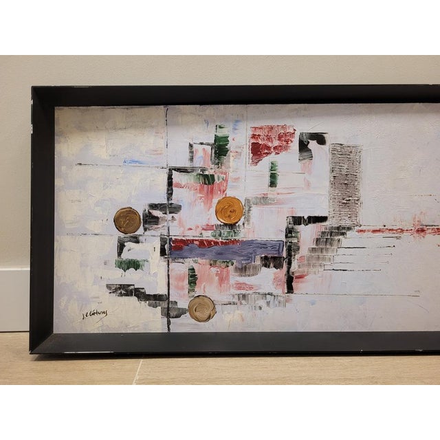 J. C. Cárdenas, Composition, 20th Century, Acrylic on Canvas For Sale - Image 6 of 17