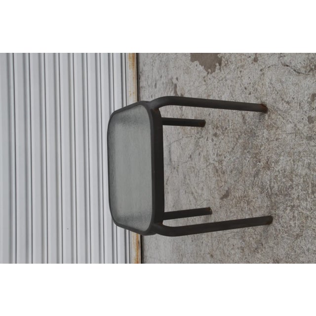 Mid-Century Modern Pair of Patio End Tables W/ Glass Tops For Sale - Image 3 of 8