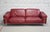 Maroon Frank Sofa from Natuzzi, Italy For Sale - Image 8 of 8