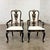 Mid-20th Century Chinoiserie & Georgian Style Pair of Host & Hostess Armchairs Black Lacquer Frames For Sale - Image 12 of 12