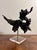 Wood Vintage Natural Burl Wood Abstract Dragon Sculpture on Lucite Base, Coastal Modern For Sale - Image 7 of 9
