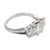 Vintage Gia 1.37 Carat Diamond 18k White Gold Engagement Ring, Size 6.5 For Sale - Image 4 of 6