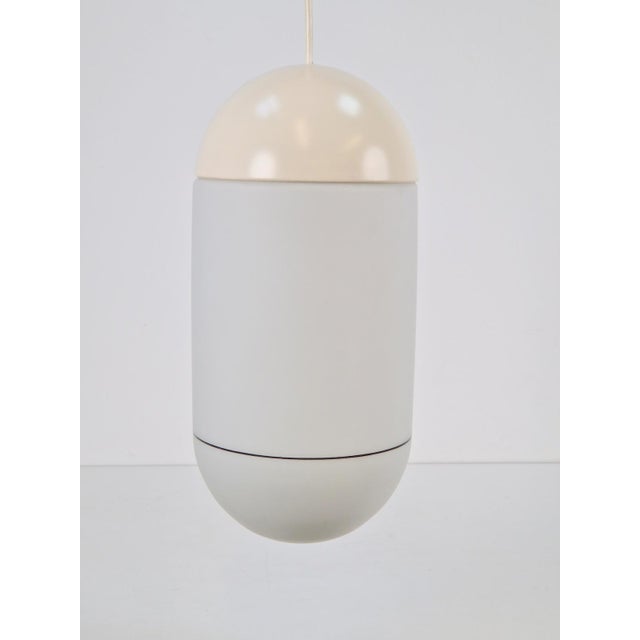 Metal Vintage Pill Pendant Lamp in Milk Glass from Peill & Putzler, Germany, 1960s For Sale - Image 7 of 15
