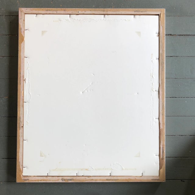 Contemporary Contemporary Wayne Cunningham Abstract Painting/Collage Framed For Sale - Image 3 of 4