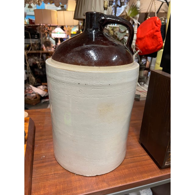 Alabama Miller stoneware jug. This classic 5-gallon crock is a solid piece for fermenting or perfect for decoration. It is...
