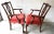 1980s Kindle Pair of Mahogany Chippendale Chairs For Sale - Image 5 of 9
