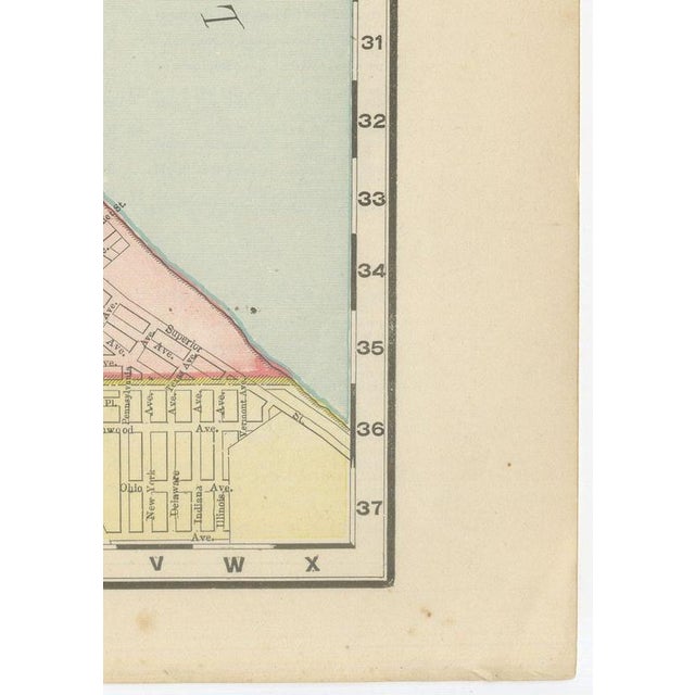 Antique Map of Milwaukee, The Cream City from Rand McNally, 1899 For Sale - Image 9 of 12