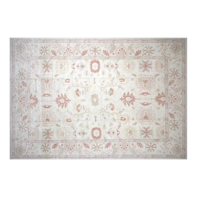 1960s Turkish Oushak Rug For Sale