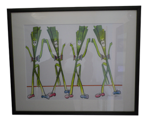 Claude Beauvois, Figurative Composition, 1980s, Watercolor
