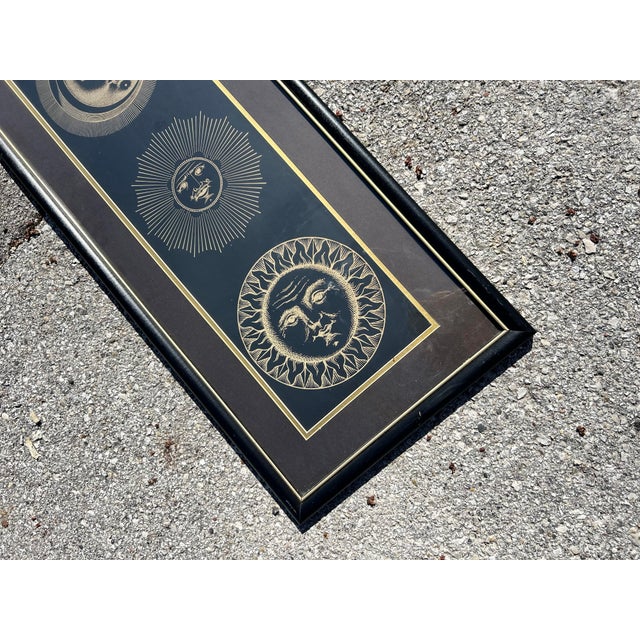 Late 20th Century Vintage Piero Fornasetti Sol E Luna Series Print For Sale - Image 5 of 7