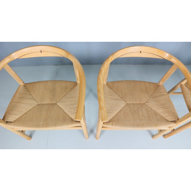 1980s Vintage PP201 First Chairs by Hans J Wegner for PP Furniture, Denmark, 1980s, Set of 4 For Sale - Image 5 of 18