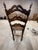Boho Chic 1940s Wood Ladder Back Chair For Sale - Image 3 of 4