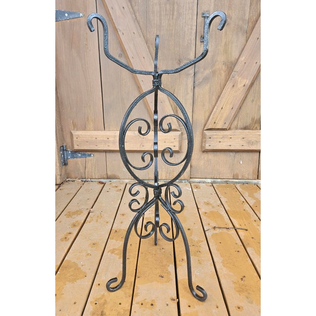 Vintage Wrought Iron Fern or Plant Stand For Sale - Image 10 of 11