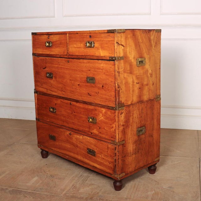 English Military Campaign Chest For Sale - Image 6 of 7