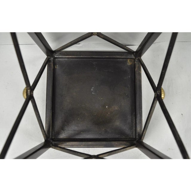 Contemporary Italian Neoclassical Style Iron X- Form Umbrella Cane Stand For Sale - Image 9 of 11