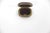 Vintage leather and brass pill box. There is patina on the leather and brass, as seen in the photos. Hinge and clasp work...