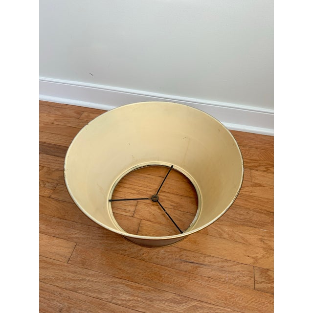 Metal Vintage French Empire Tole Metal Lampshade for Bouillotte Lamp For Sale - Image 7 of 7