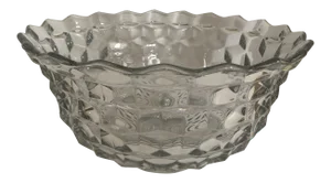 Mid 20th Century Fostoria American Line Stem 2056 Pressed Glass Bowl