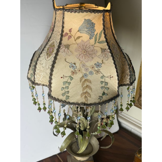1960s 1960s Rare Italian Tole Lamp For Sale - Image 5 of 13