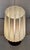 1960s Mid-Century Table Lamp with Teak Base and White Striped Glass Shade, 1960s For Sale - Image 5 of 7
