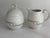 Gold White and Gilt Asimmetria Milk Jug and Sugar Bowl by Bjørn Wiinblad for Rosenthal Studio Linie, Germany, 1988, Set of 2 For Sale - Image 8 of 8