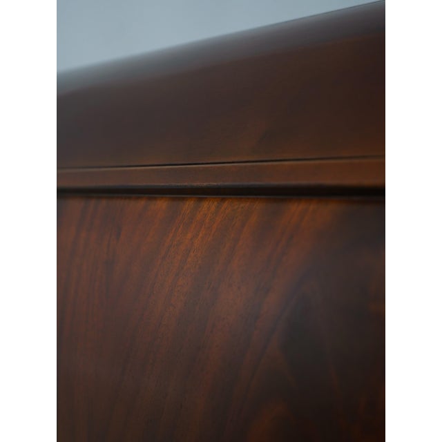 Hickory Chair Co Mahogany King Size Sleigh Bed For Sale - Image 9 of 15