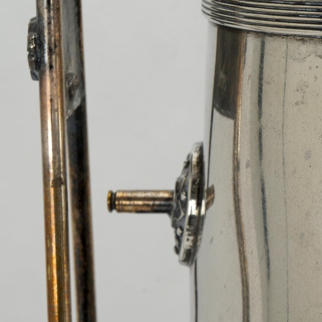 Metal Victorian Aesthetic Movement Silverplate Tilting Water Pitcher Rogers & Brittin Circa 1870 For Sale - Image 7 of 16