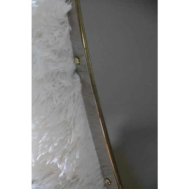 Modern Shaped Brass and Chrome Wall Mirror, 1950s For Sale - Image 14 of 18
