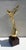 Large Abstract Brass Flute Player Sculpture on Wooden Base, 1970s For Sale - Image 4 of 11