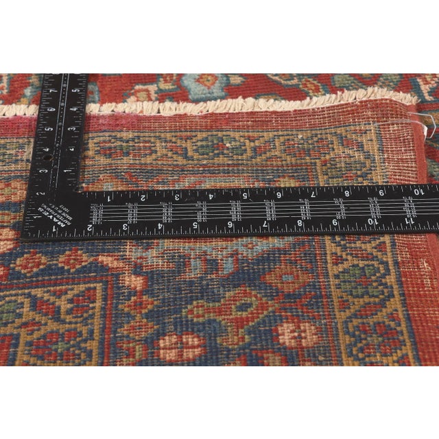 Early 20th Century Antique-Worn Persian Mahal Rug - 07'00 X 11'00 For Sale In Dallas - Image 6 of 9