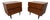 Mid-Century Modern American of Martinsville Walnut Nightstands - Set of 2 For Sale