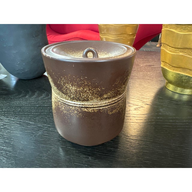 Ceramic Tea Ceremony Water Pot Mizusashi, Japan, 1960s For Sale - Image 7 of 8